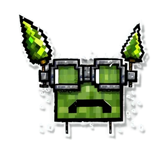 Minecraft Glasses A PNG Image