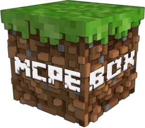 Minecraft Grass Block M C P E Box PNG Image