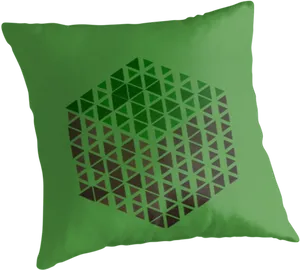 Minecraft Grass Block Pillow Design PNG Image