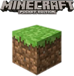 Minecraft Grass Block Pocket Edition PNG Image