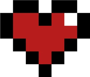 Minecraft Heart Icon PNG Image