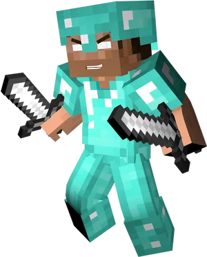 Minecraft Herobrine Character PNG Image