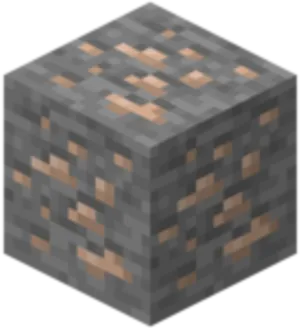 Minecraft Iron Ore Block PNG Image