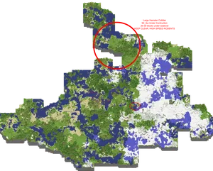 Minecraft Map Overviewwith Annotations PNG Image