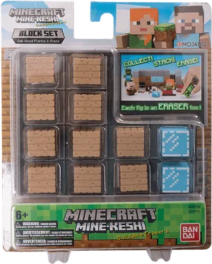 Minecraft_ Mine Keshi_ Block_ Set_ Erasers PNG Image