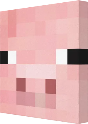 Minecraft Pig Face Texture PNG Image