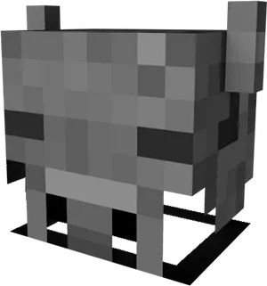 Minecraft Pixel Art Cow PNG Image