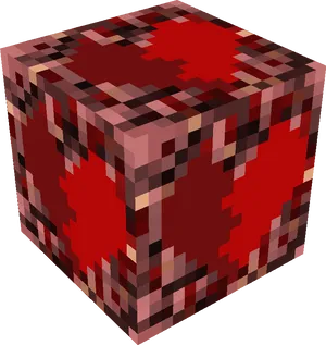 Minecraft_ Redstone_ Ore_ Block PNG Image