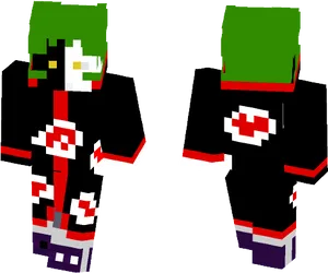 Minecraft Sasori Skin Design PNG Image