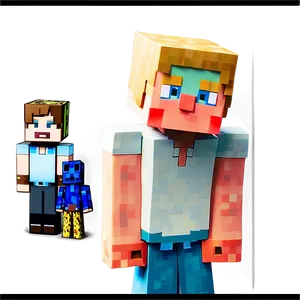 Minecraft Series Steve Head Png Iaq86 PNG Image