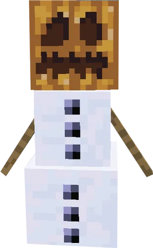 Minecraft_ Snow_ Golem_ Character PNG Image