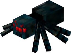 Minecraft_ Spider_ In_ Darkness PNG Image