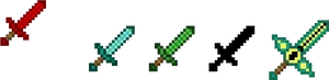 Minecraft_ Swords_ Collection PNG Image