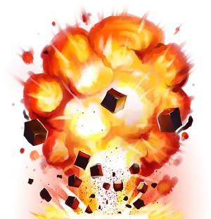 Minecraft_ T N T_ Explosion_ Artwork PNG Image