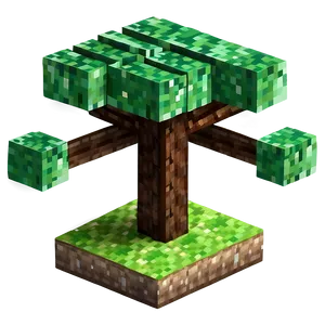 Minecraft Tree B PNG Image