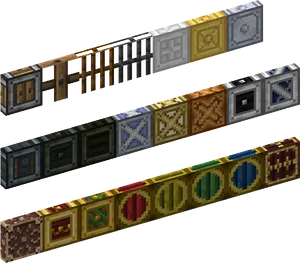 Minecraft Various Blocks Texture PNG Image