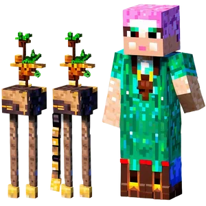 Minecraft Villager In Desert Png 12 PNG Image