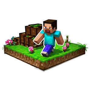 Minecraft Villager In Farm Png 3 PNG Image