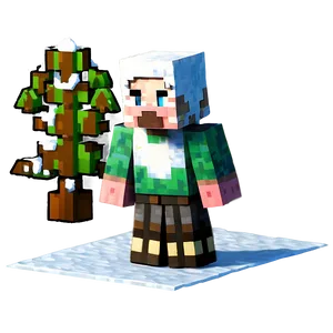 Minecraft Villager In Snowy Biome Png Exb PNG Image