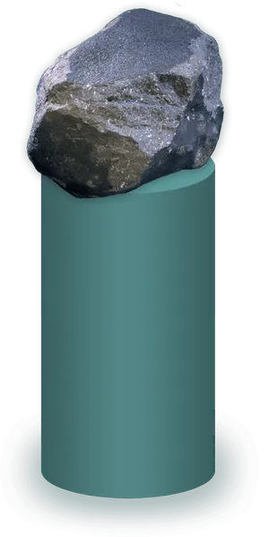 Mineral Specimenon Pedestal.jpg PNG Image