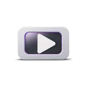 Minimal White Play Button Png 90 PNG Image