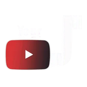 Minimal Youtube Logo In Monochrome PNG 05232024 PNG