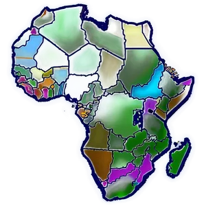 Minimalist Africa Map Png Scd22 PNG Image