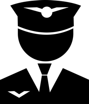 Minimalist Airplane Icon PNG Image