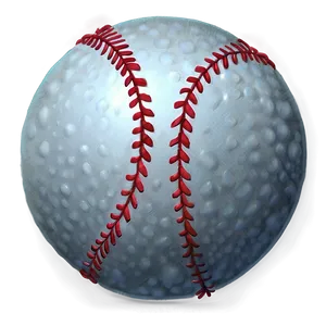 Minimalist Baseball Stitch Design Png 06132024 PNG Image