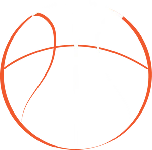 Minimalist Basketball Logo Design PNG Image