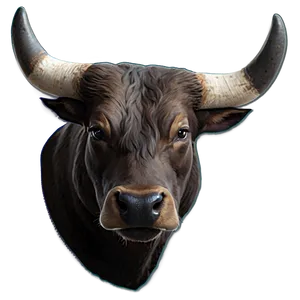 Minimalist Bull Head Png 06132024 PNG Image