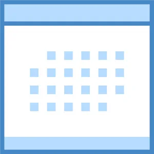 Minimalist Calendar Icon PNG Image