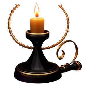 Minimalist Candlestick Png 06262024 PNG Image