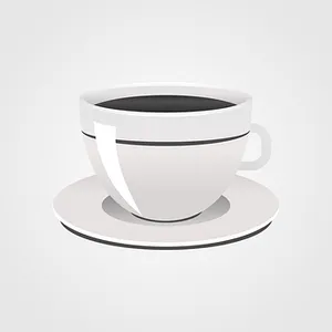 Minimalist Coffee Cup Design PNG Image