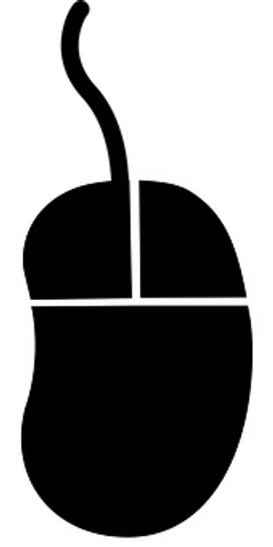 Minimalist Computer Mouse Icon PNG Image