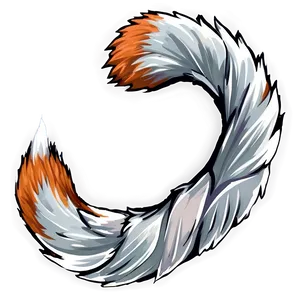 Minimalist Fox Tail Png Kbx80 PNG Image