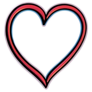 Minimalist Heart Line Art Png Emr68 PNG Image