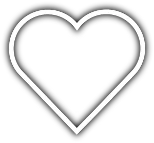 Minimalist Heart Outline PNG Image