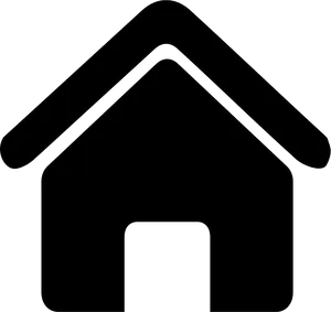 Minimalist Home Outline Icon PNG Image