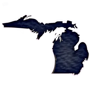 Minimalist Michigan Contour Png Pll PNG Image