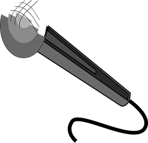 Minimalist Microphone Graphic PNG