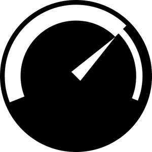 Minimalist Speedometer Graphic PNG Image