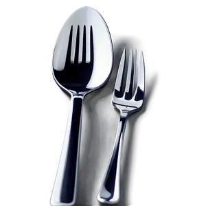 Minimalist Spoon And Fork Png 06292024 PNG Image