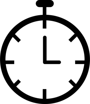 Minimalist Stopwatch Icon PNG Image