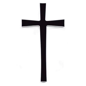 Minimalist Thin Cross Png 06292024 PNG Image