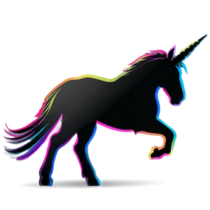 Minimalist Unicorn Silhouette Png Dkt PNG Image