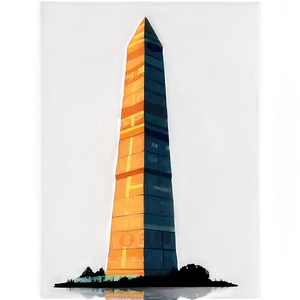 Minimalist Washington Monument Artwork Png Lhl21 PNG Image