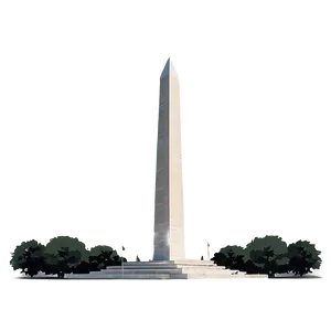 Minimalist Washington Monument Artwork Png Usi77 PNG Image