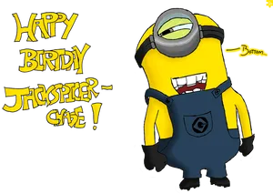 Minion_ Birthday_ Greeting_ Artwork PNG Image