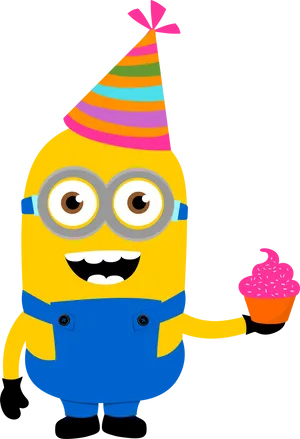 Minion Birthday Party Celebration PNG Image